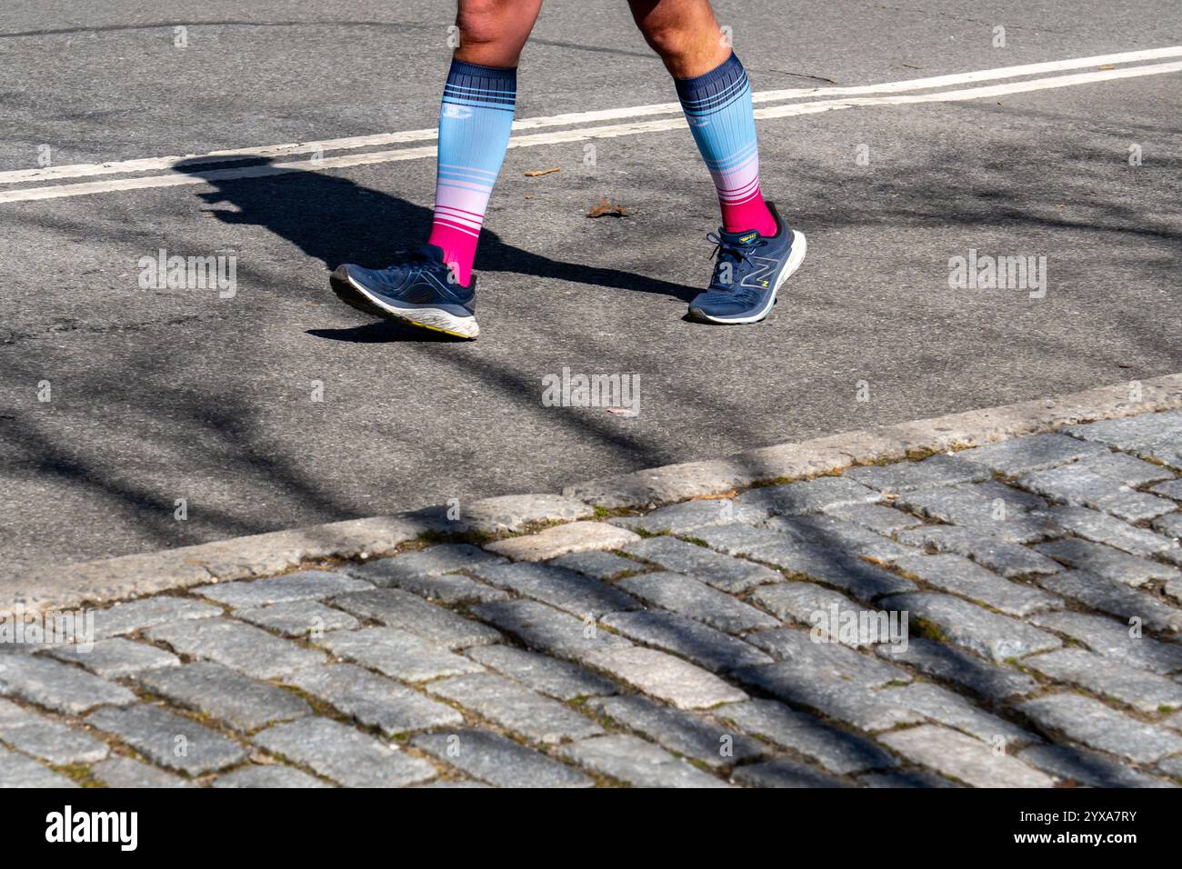 Chaussettes colorées à Central Park, février 2024 Banque D'Images