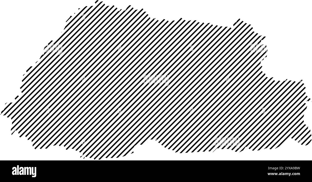 Conception d'illustration d'icône de carte du Bhoutan Illustration de Vecteur