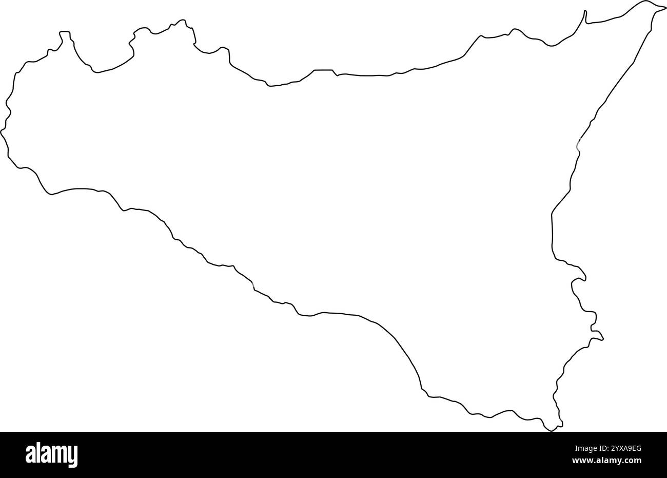 île de sicile icône de la carte conception d'illustration Illustration de Vecteur