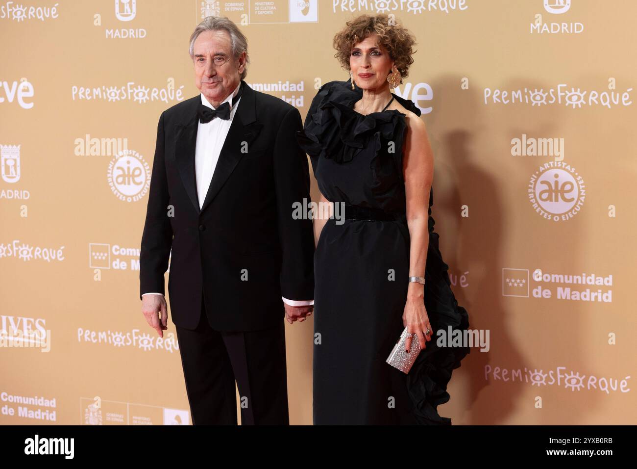 Madrid, Espagne. 14 décembre 2024. Juanjo Puigcorbé et Lola Marceli ont assisté au tapis rouge des Prix Jose María Forque 2024 au Palacio Municipal de Congresos de Madrid le 14 décembre 2024 à Madrid, Espagne. Crédit : album/Alamy Live News Banque D'Images