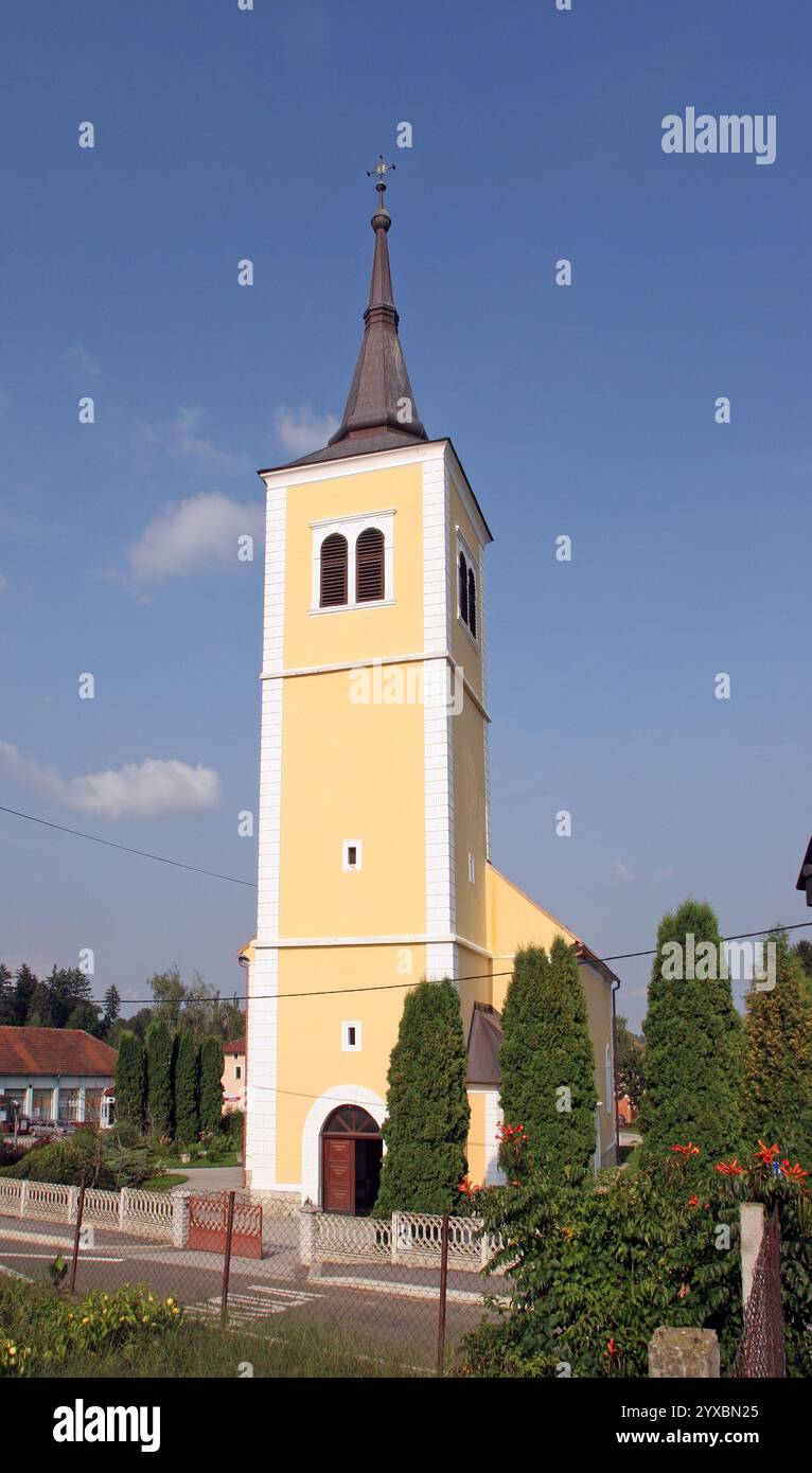 Église paroissiale de Sainte Trinité à Klenovnik, Croatie Banque D'Images