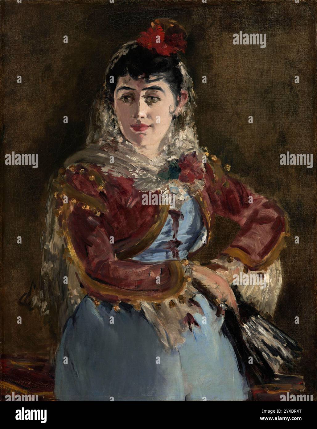 Portrait d'Émilie Ambre dans le rôle de Carmen. Édouard Manet, 1880. Banque D'Images