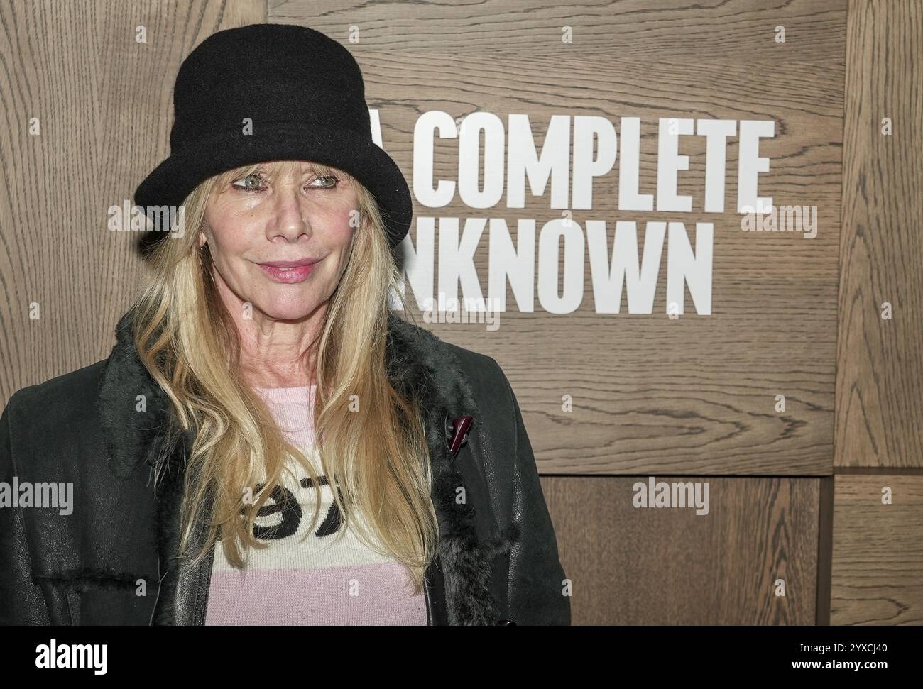 NEW YORK, NEW YORK - 13 DÉCEMBRE 2024 : Rosanna Arquette assiste à la première de Searchlight Pictures 'A Complete Unknown' au SVA Theater Banque D'Images