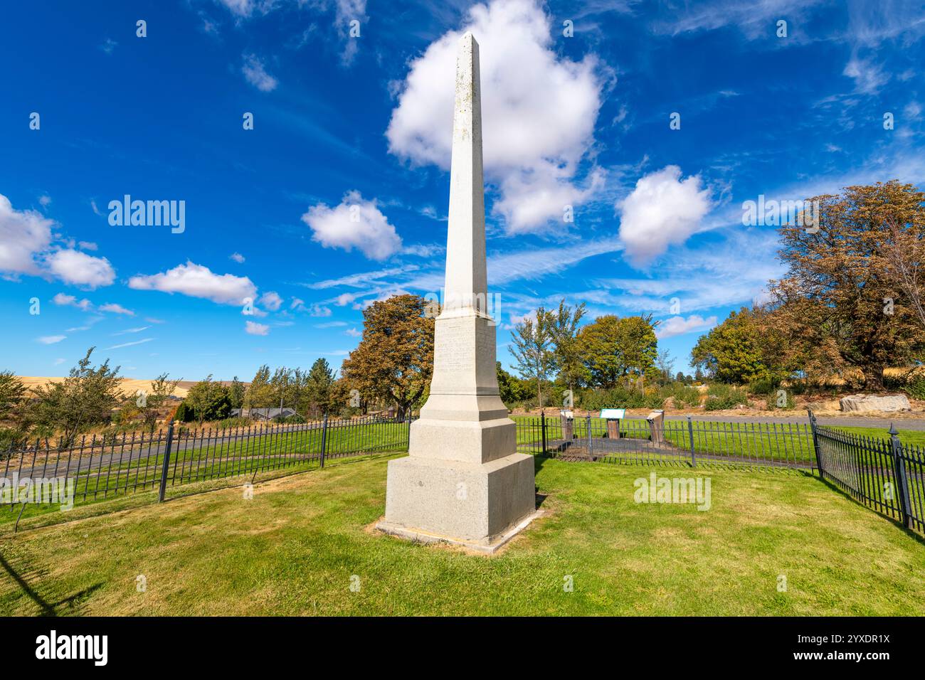 Steptoe Battlefield State Park Heritage site, site de la bataille de Pine Creek de 1858 entre les Amérindiens et les soldats américains à Rosalia Washington. Banque D'Images