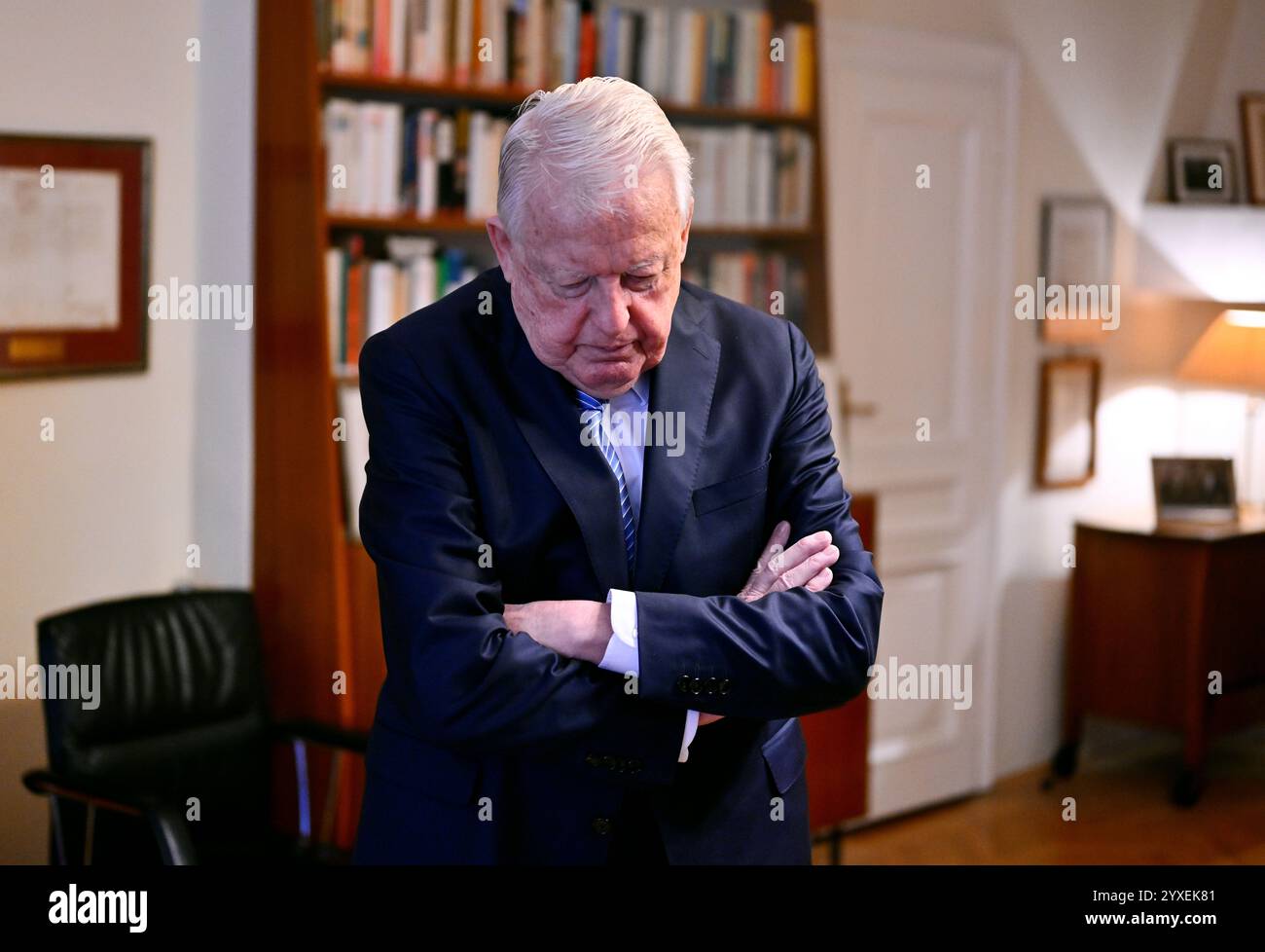 Ancien chancelier autrichien Franz Vranitzky (SPÖ) mercredi 11 décembre 2024, lors d'une interview avec l'Agence de presse APA-Autriche à Vienne, Autriche. - 20241211_PD18081 crédit : APA-PictureDesk/Alamy Live News Banque D'Images