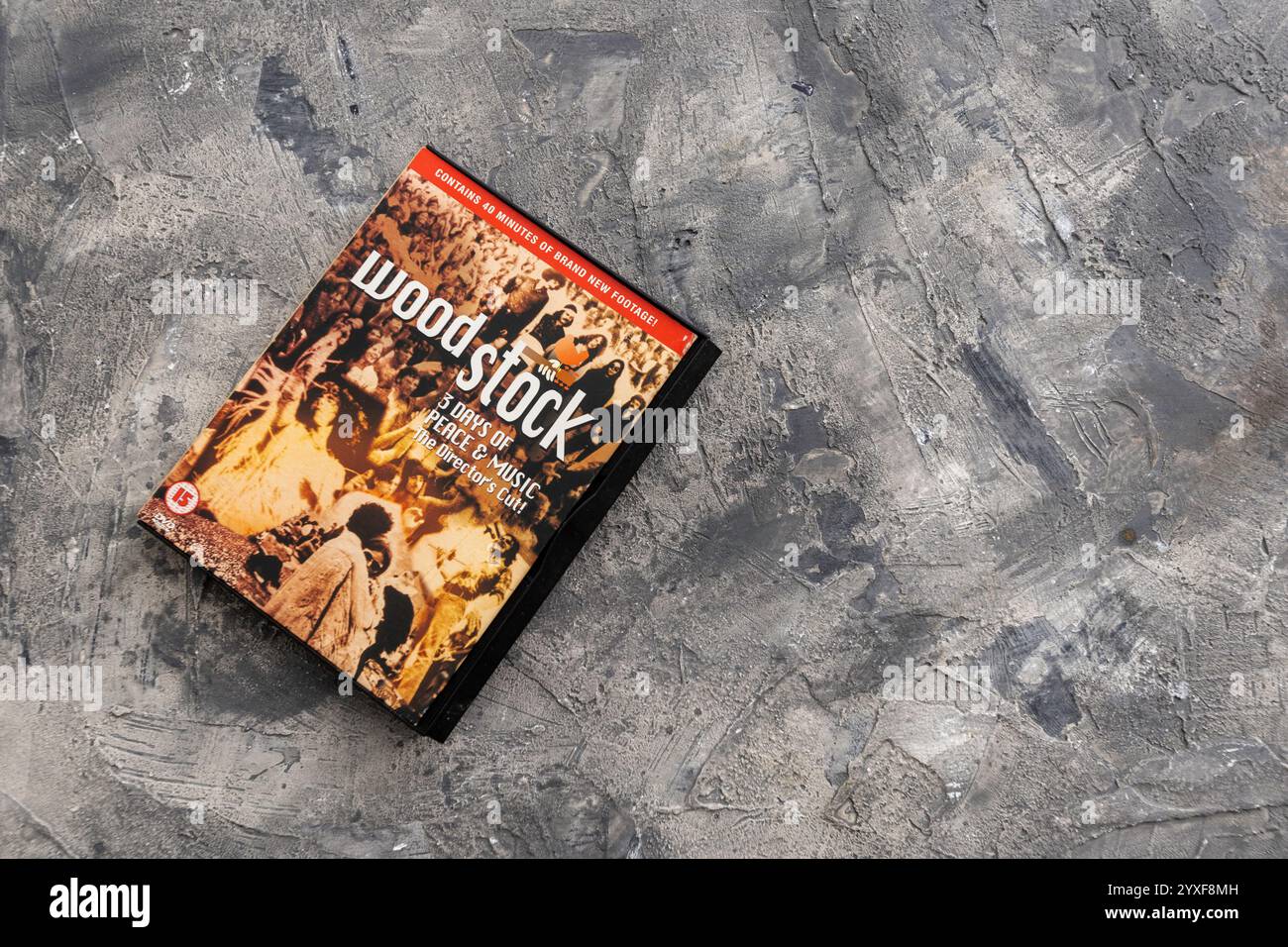 1994 réalisateurs coupent de la sortie de 1970 Woodstock un documentaire de trois jours de festival de musique tenu dans la boue et le chaos mettant en vedette de nombreux groupes importants Banque D'Images