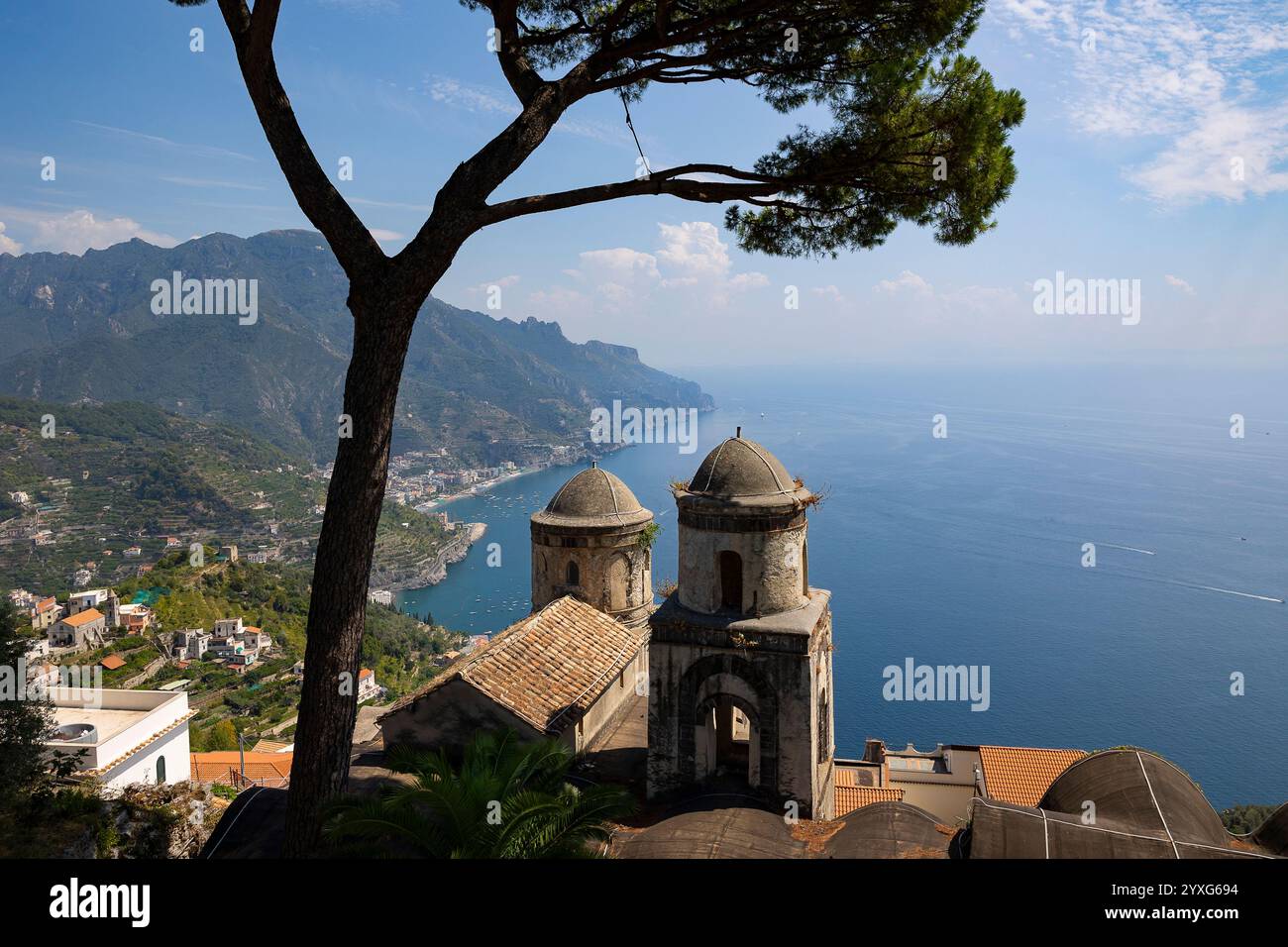 Mer Méditerranée, côte amalfitaine, Ravello, Italie Banque D'Images