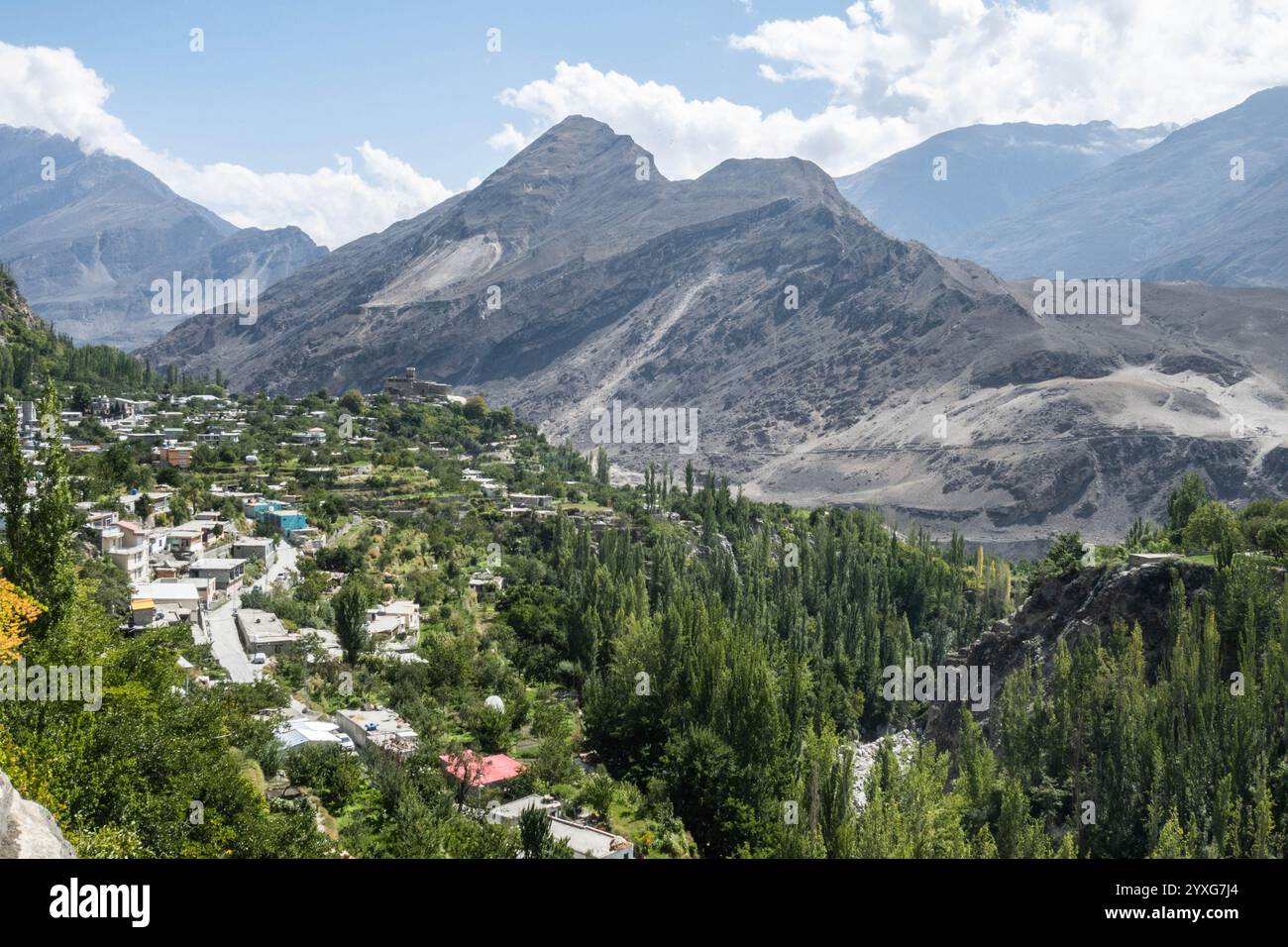 Vue de Karimabad, Hunza, Gilgit-Baltistan, Pakistan Banque D'Images