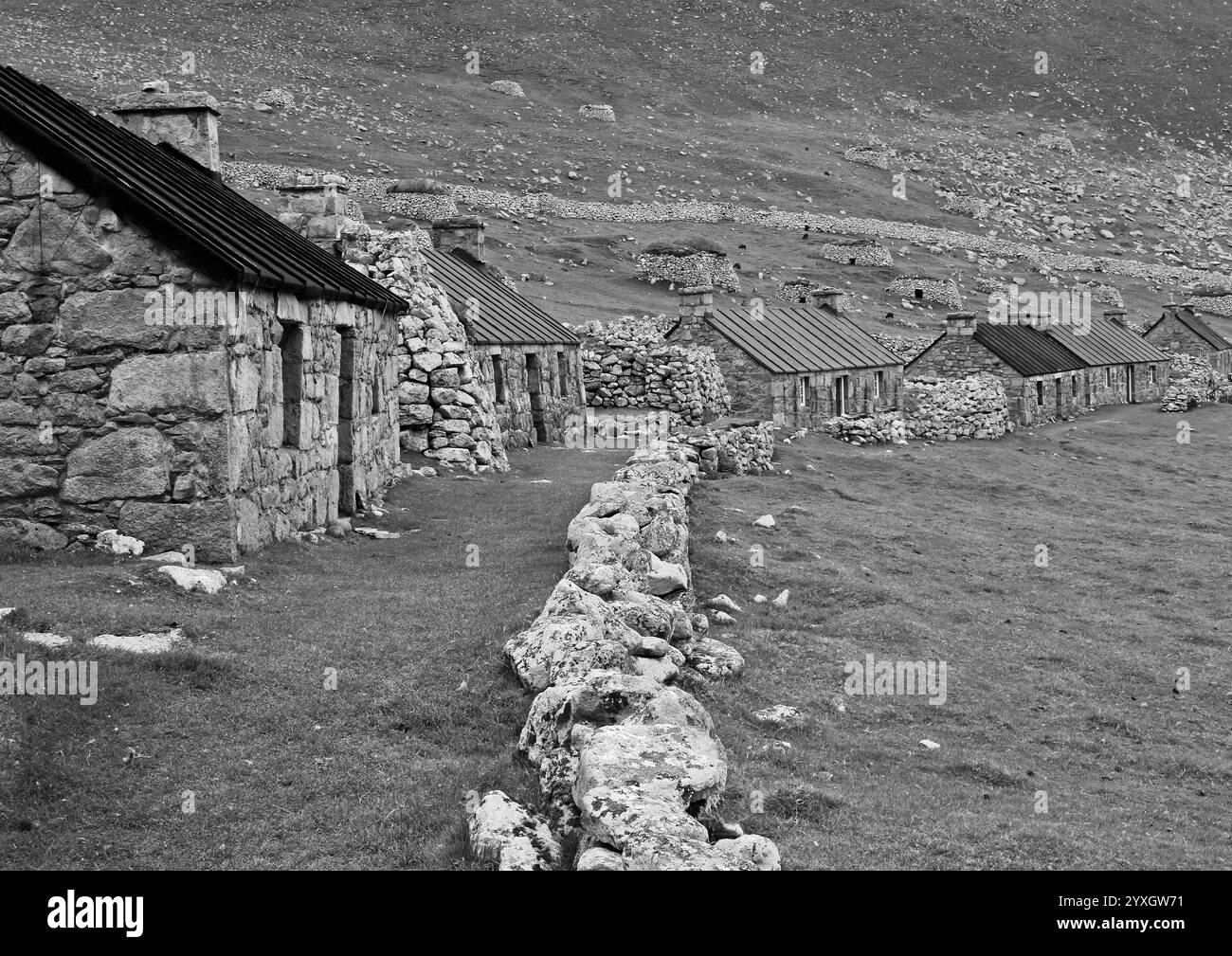 Maisons abandonnées sur Kilda #5 Banque D'Images