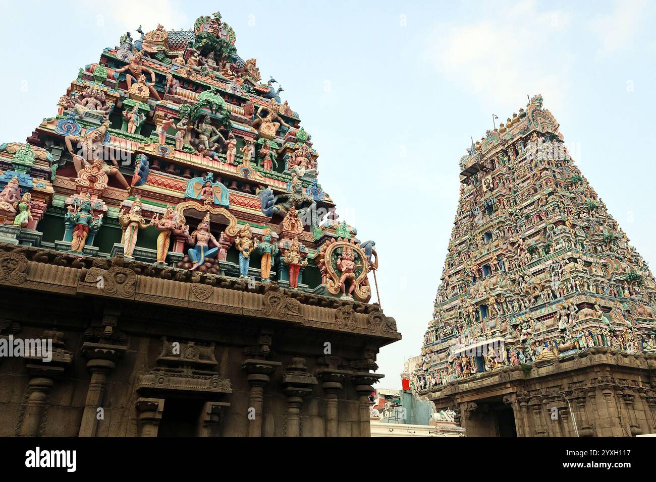 Temple Kapaleeshwarar à Chennai, Tamil Nadu, Inde Banque D'Images