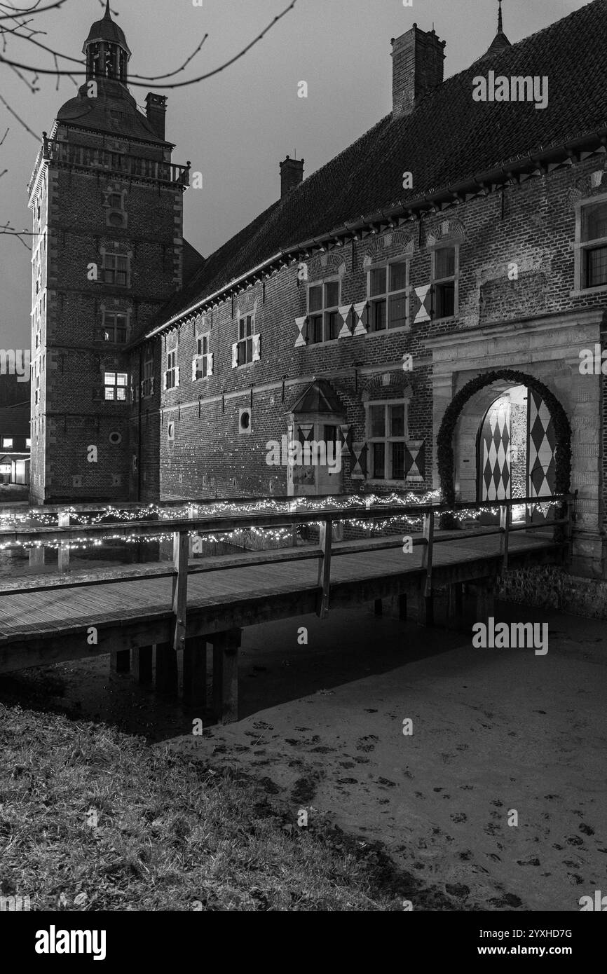 tiem de noël au château de raesfeld Banque D'Images