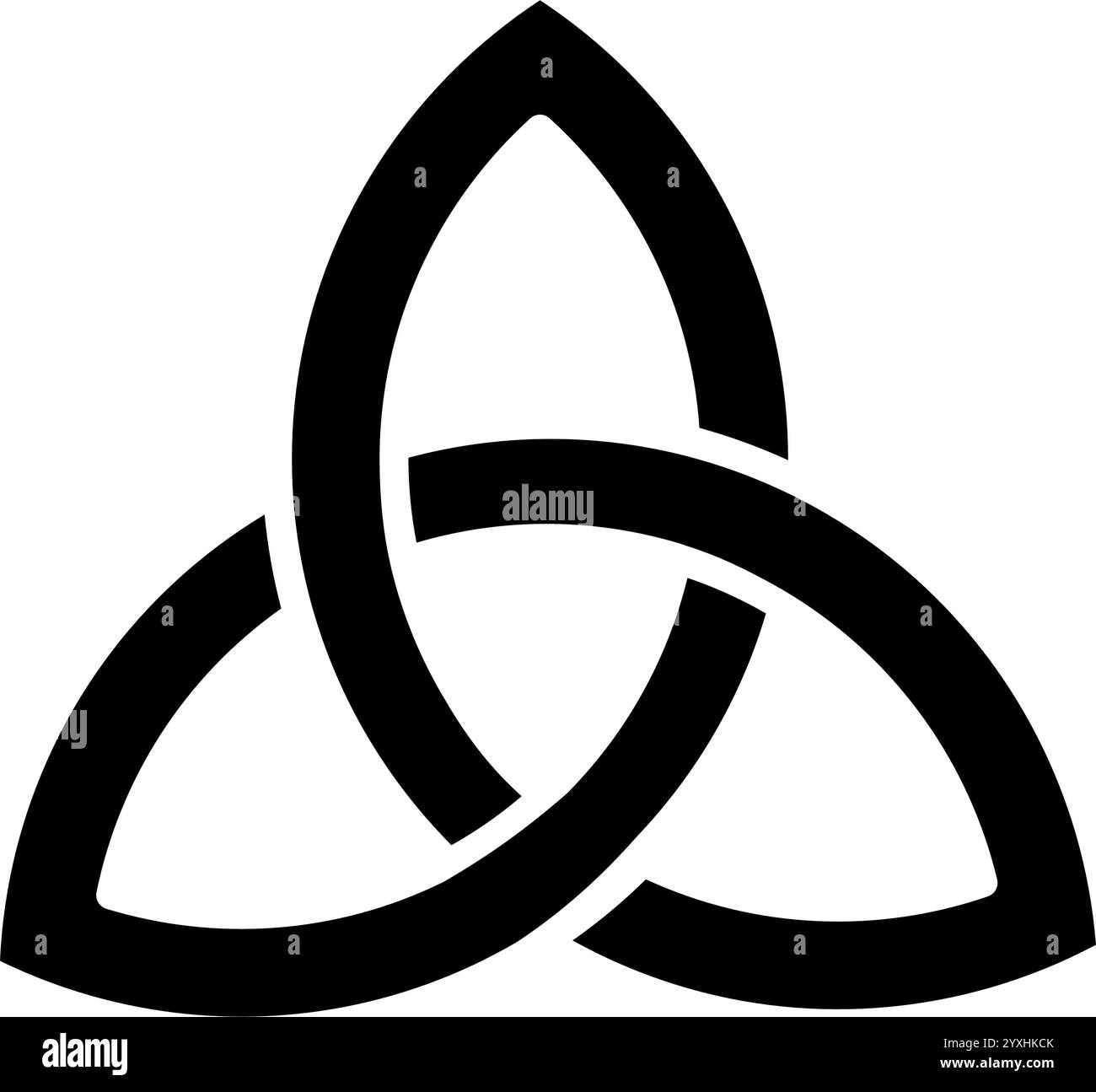 Triquetra, noeud de la trinité celtique Illustration de Vecteur