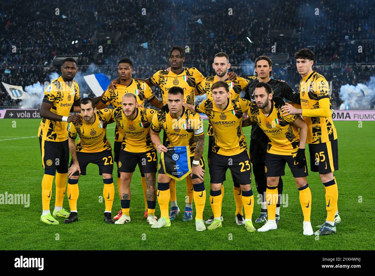 Rome, Italie. 16 décembre 2024. L'équipe du FC Internazionale pose pour la photo avant le match de Serie A entre le SS Lazio et le FC Internazionale au Stadio Olimpico Rome Italie le 16 décembre 2024. Crédit : Nicola Ianuale/Alamy Live News Banque D'Images