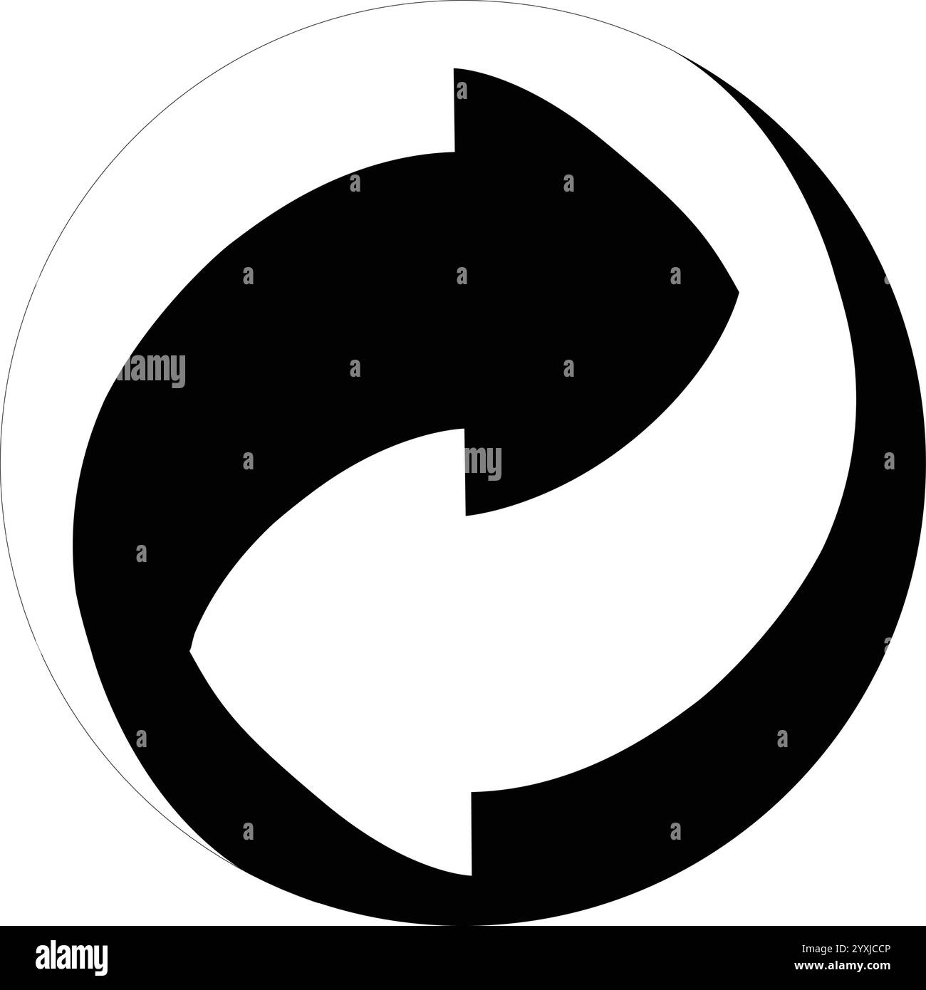 Recyclage des points verts, icône écologique, recyclage des points noirs, symbole des points verts, signe de recyclage Illustration de Vecteur