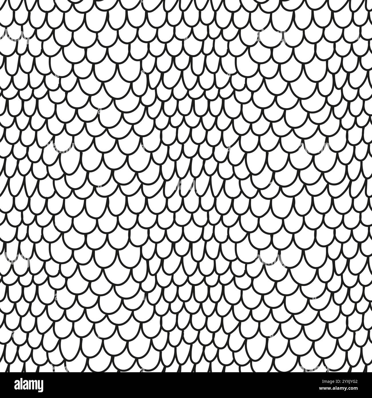 Modèle sans couture dessiné à la main par Dragon Scales Illustration de Vecteur