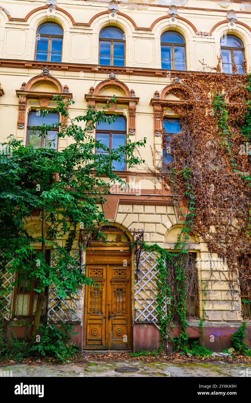 Ancien bâtiment dans la ville de Komarno en Slovaquie Banque D'Images