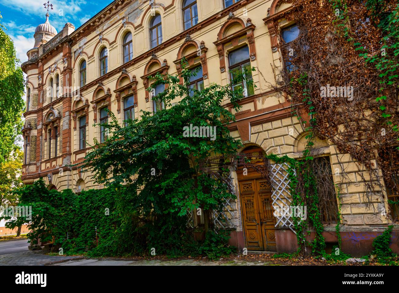 Ancien bâtiment dans la ville de Komarno en Slovaquie Banque D'Images
