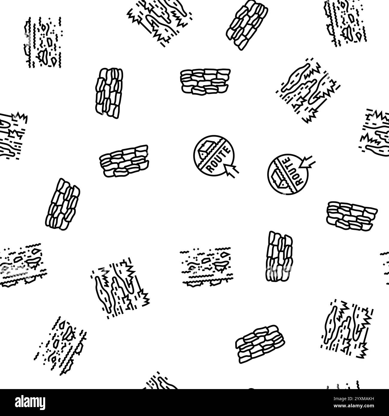 vecteur de modèle sans couture de pluie de catastrophe d'eau d'inondation Illustration de Vecteur