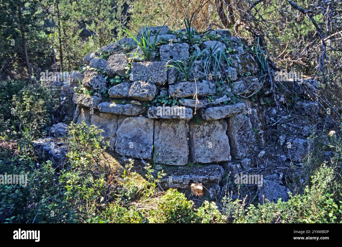 Extérieur de l'église chrétienne primitive, Yeni Erenkoy, Chypre du Nord Banque D'Images