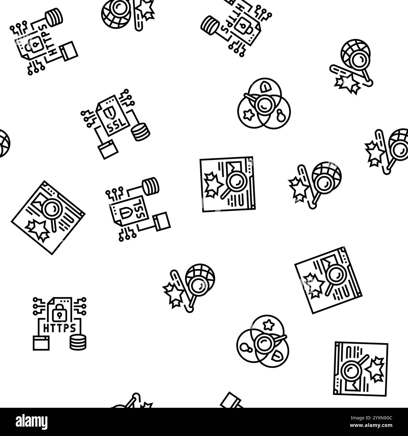 vecteur de modèle transparent de recherche de rang de marché seo Illustration de Vecteur