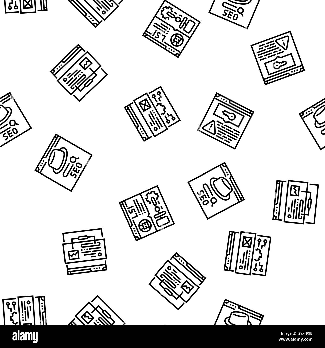 vecteur de modèle transparent de recherche de rang de marché seo Illustration de Vecteur