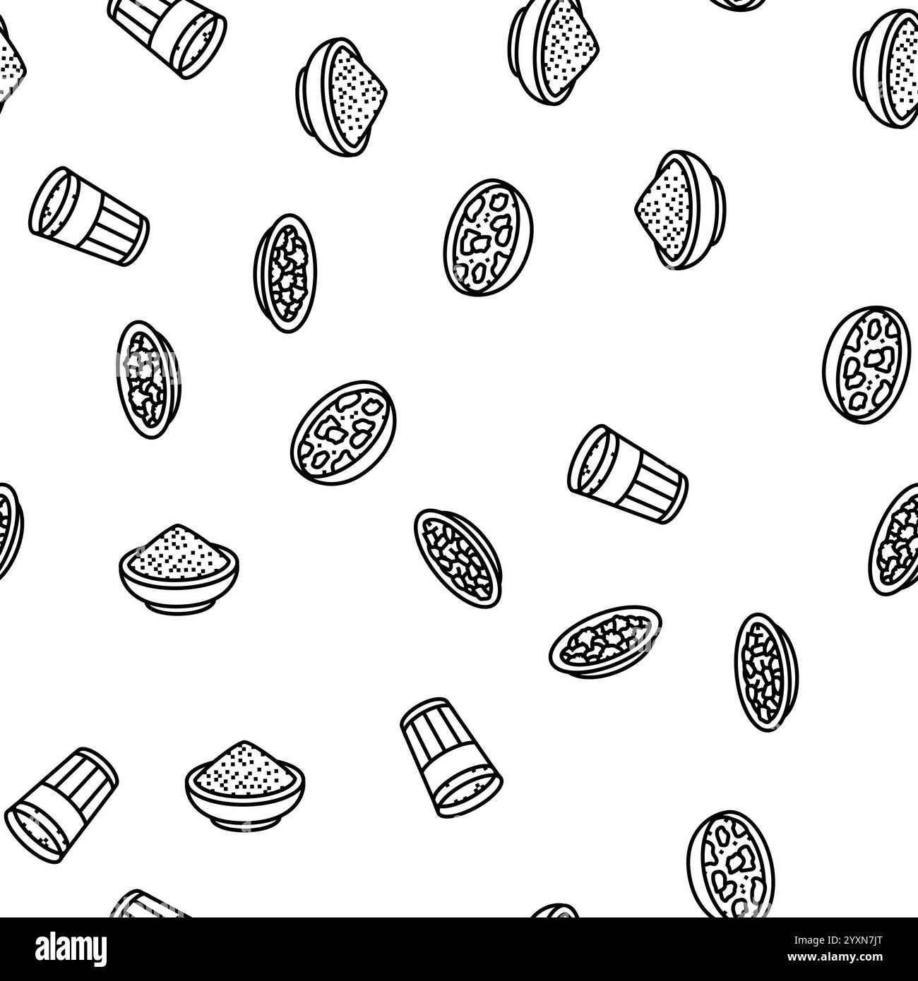 vecteur de modèle sans couture de curry de nourriture de cuisine indienne Illustration de Vecteur