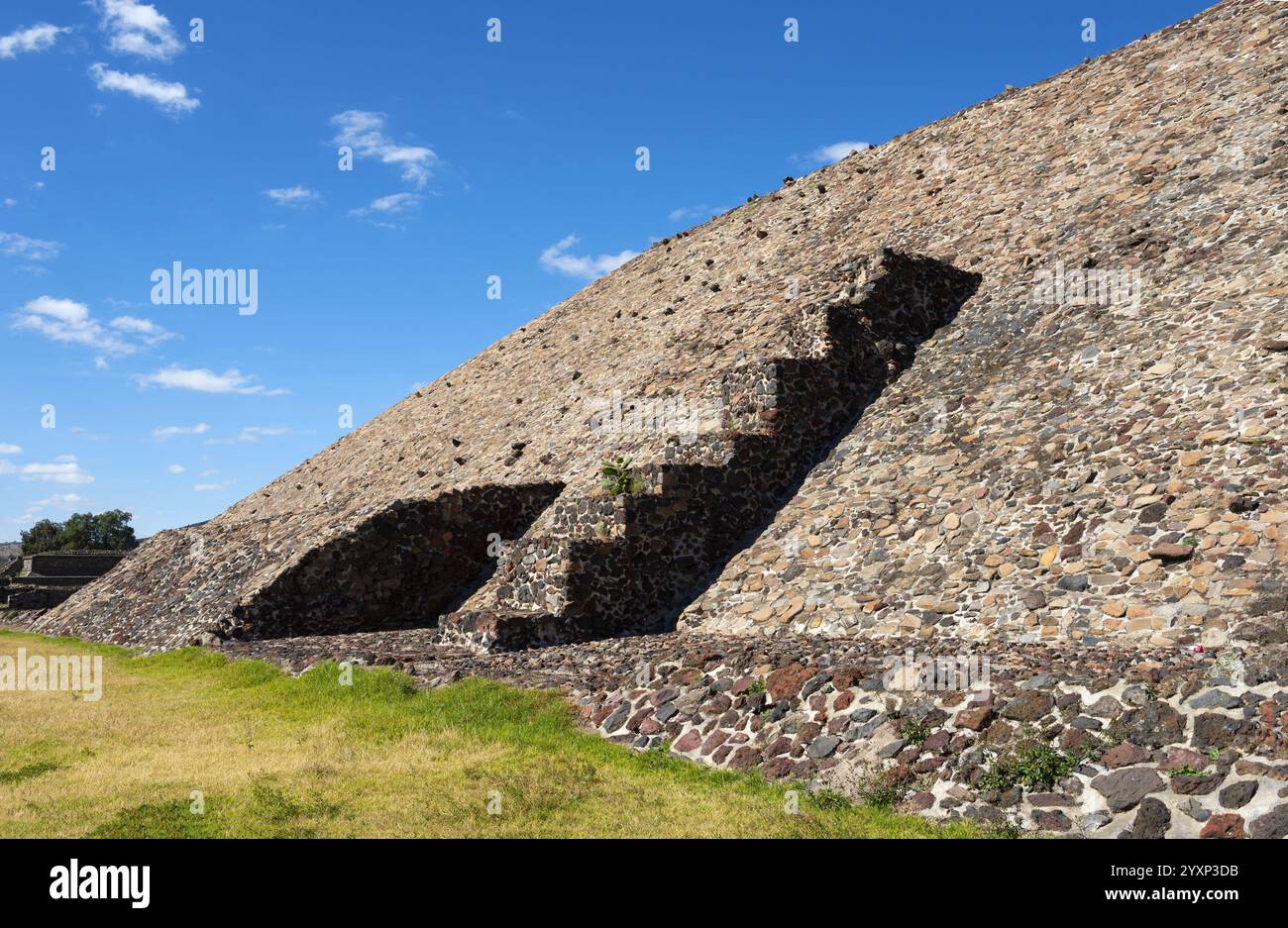 Pyramide du Soleil à Teotihuacan, Mexique Banque D'Images