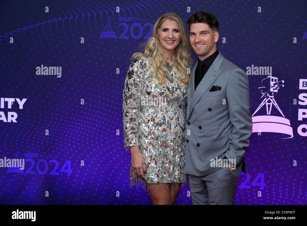 Rebecca Adlington et Andrew Parsons arrivant pour les BBC Sports Personality of the Year Awards 2024 qui se sont tenus à MediaCityUK, Salford. Date de la photo : mardi 17 décembre 2024. Banque D'Images