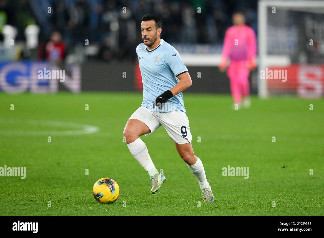 16 décembre 2024, stade Olimpico, Rome, Italie ; Serie A Enilive Football match ; Lazio versus Inter ; Pedro of SS Lazio Banque D'Images