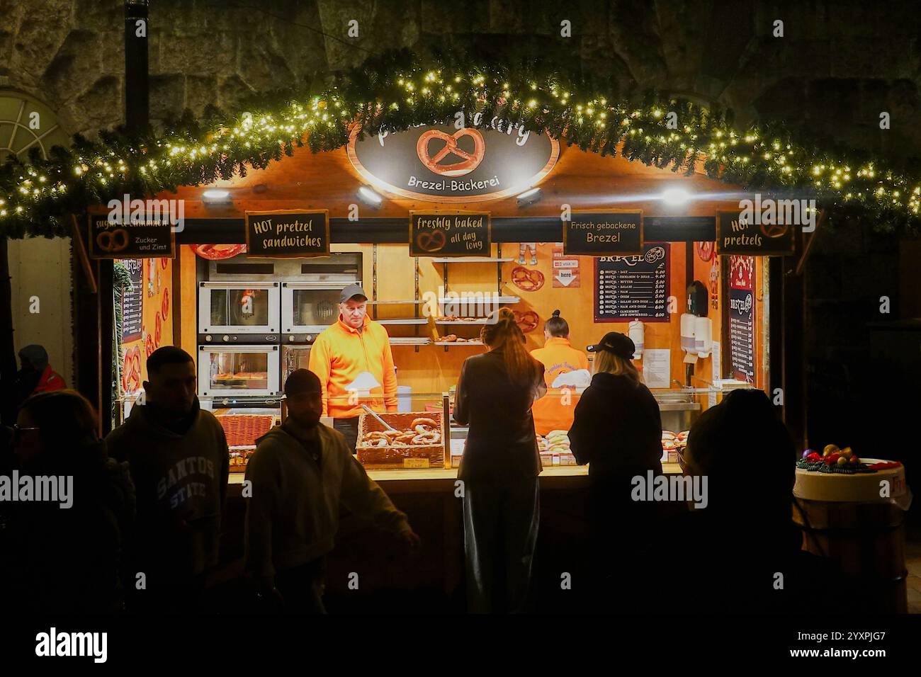 Marché de Noël de Francfort à Birmingham Royaume-Uni Banque D'Images