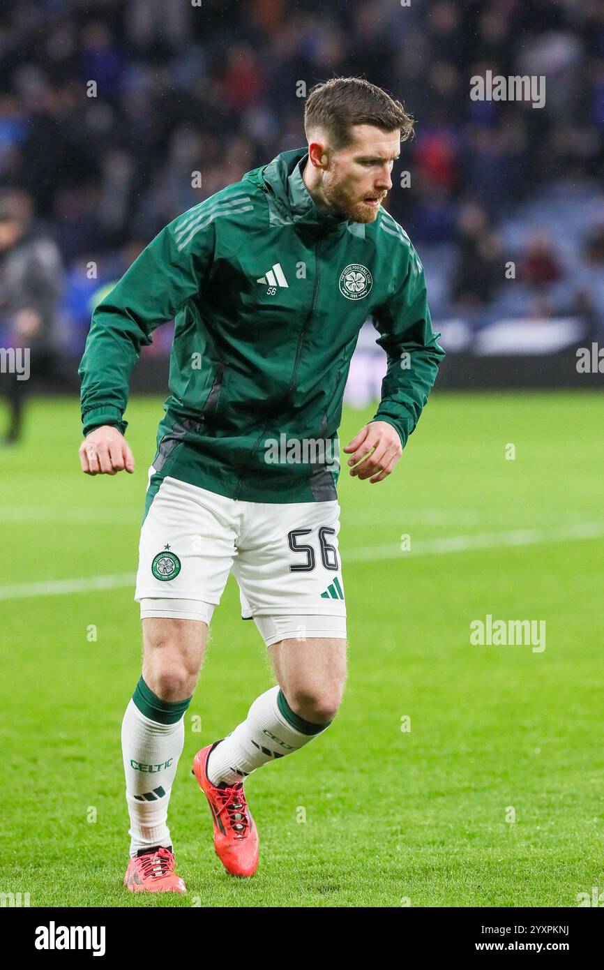 Anthony Ralston, joueur de football professionnel, joue pour le Celtic FC en première Division écossaise basée à Glasgow, Écosse, Royaume-Uni. Banque D'Images