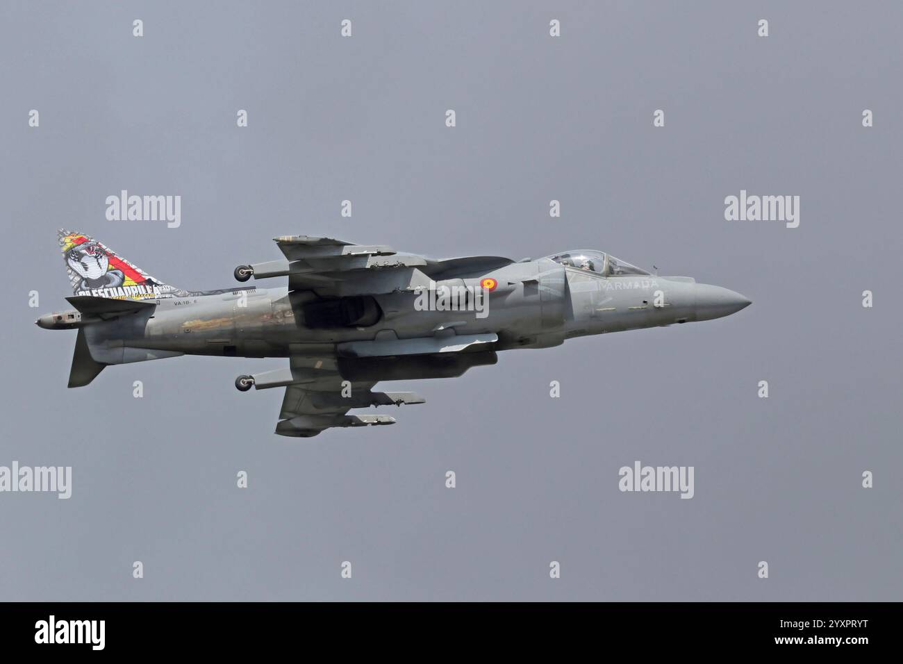 AV-8S Matador de la Marine espagnole en vol. Banque D'Images