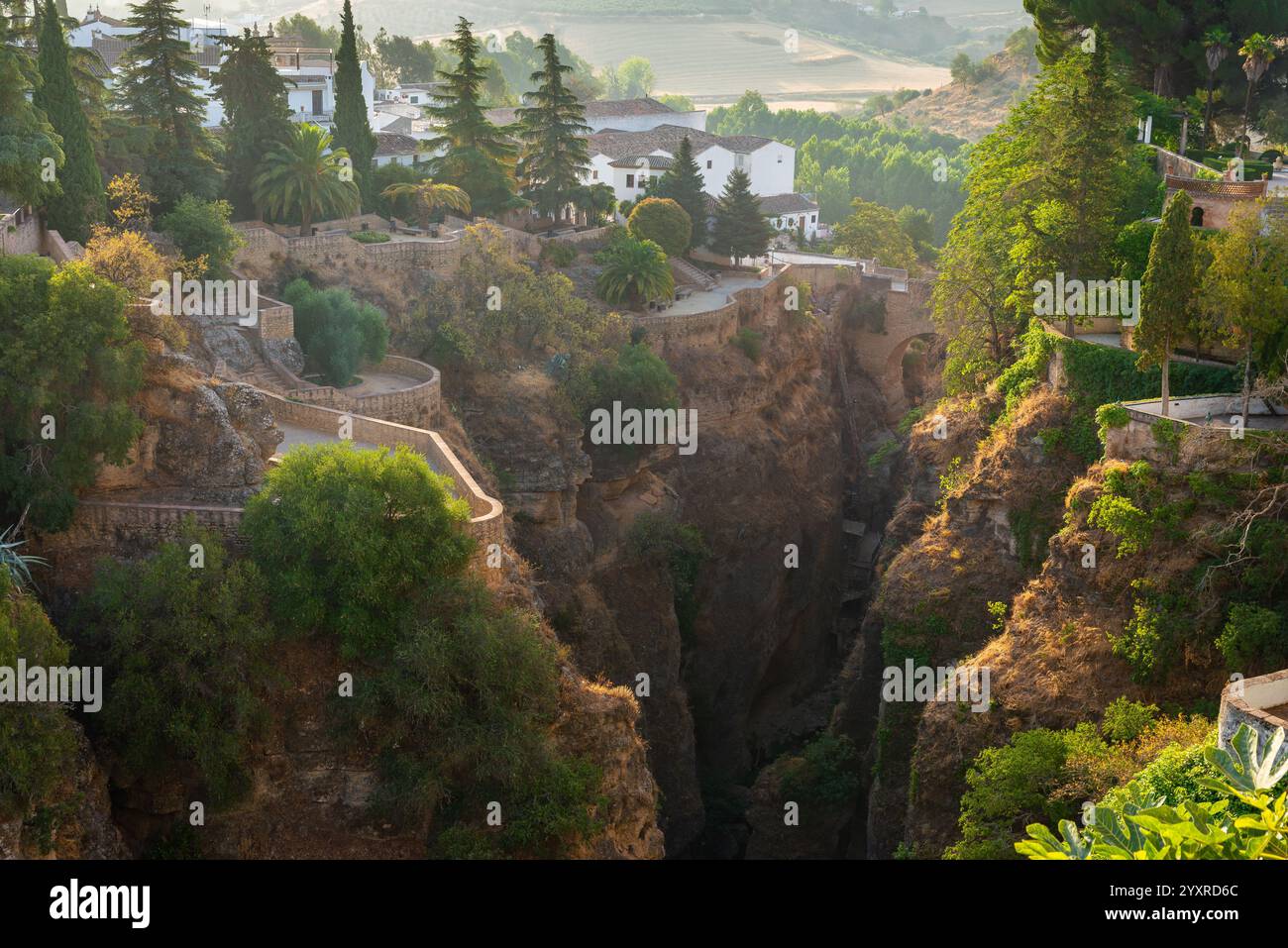 El Tajo Canyon, Ronda, Málaga, Andalousie, Espagne Banque D'Images