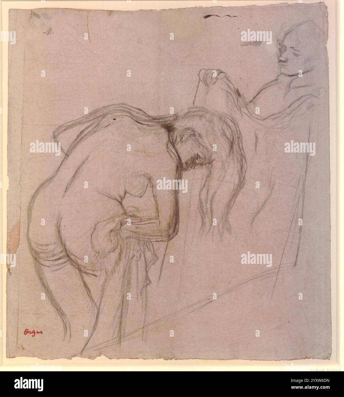 Degas - la sortie du bain, 1925,0314.1. Banque D'Images