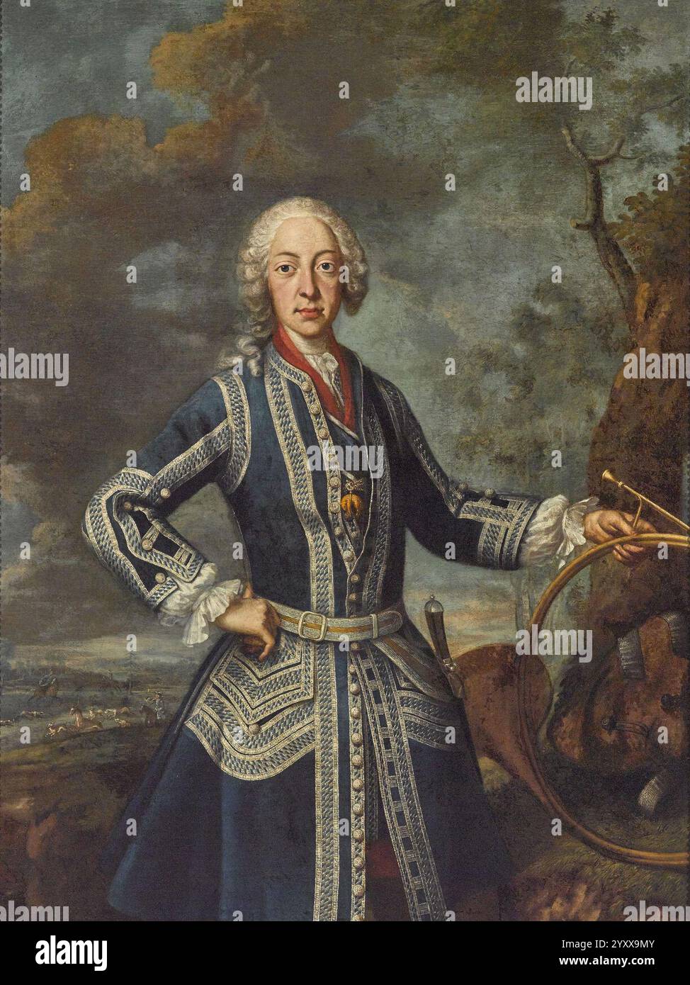 Desmarées, cercle de - Maximilien III Joseph de Bavière en vêtements de chasse. Banque D'Images