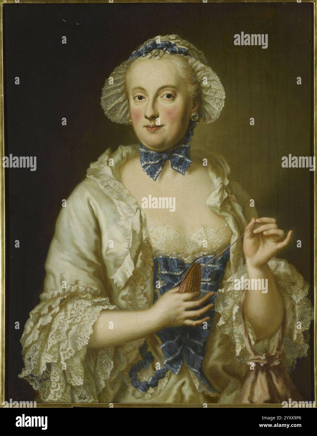 Desmarées - Maria Anna Sophie de Saxe - Versailles MV 5066. Banque D'Images