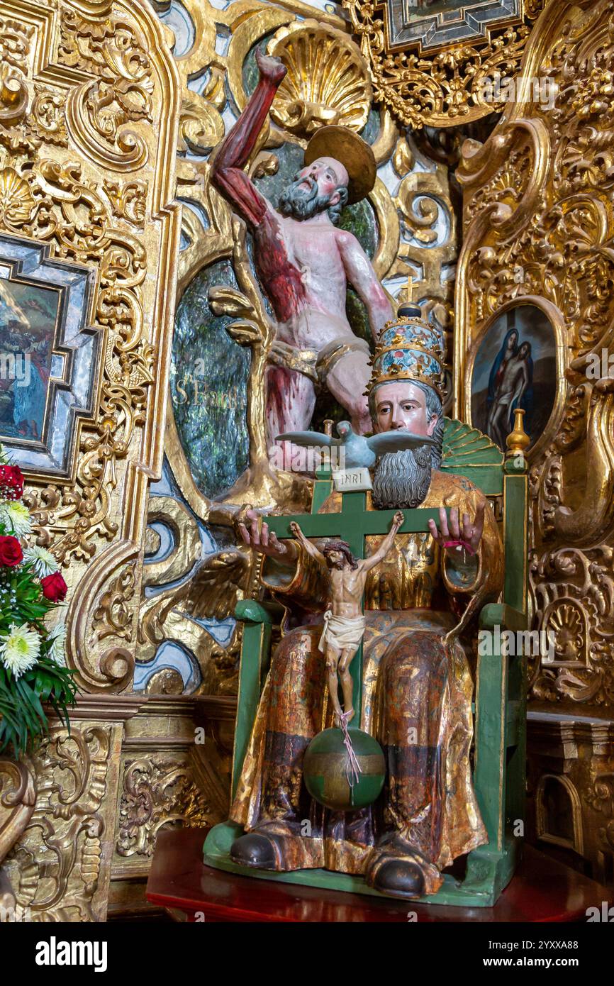 Église et chapelle de Tlacolula, Oaxaca, Mexique Banque D'Images