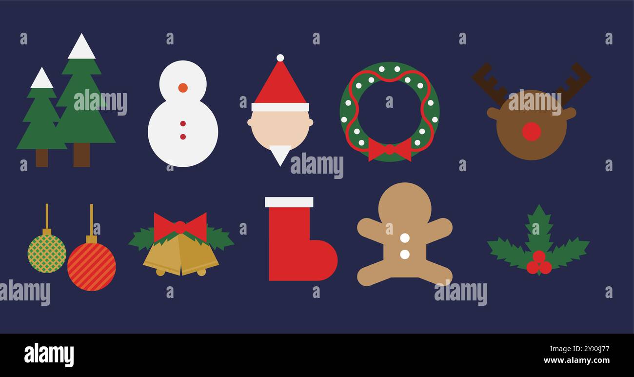 article de noël Illustration de Vecteur