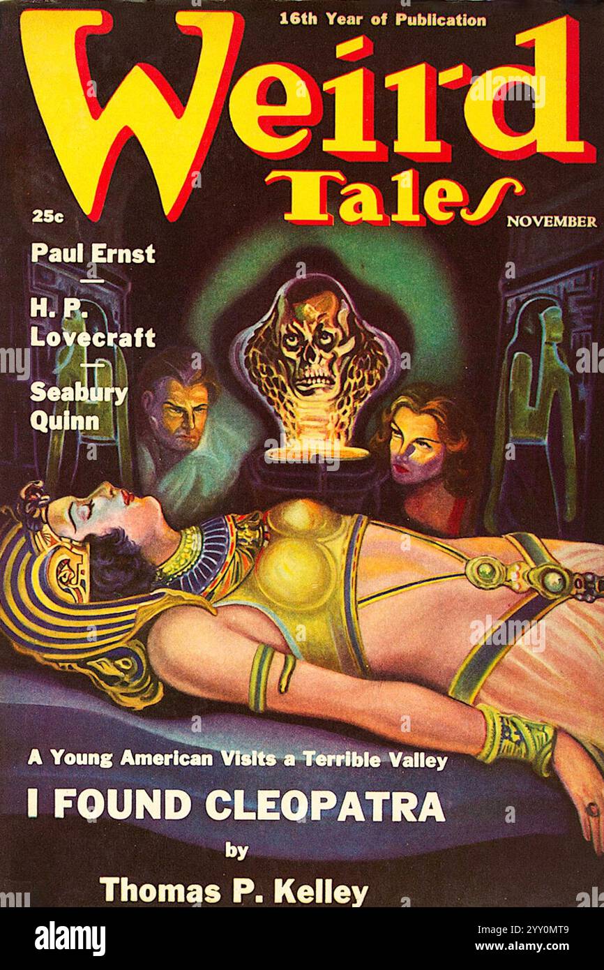 Weird Tales novembre 1938.jpg couverture du magazine de pâte Weird Tales (novembre 1938, vol. 32, no. 5) Art de couverture par A R Tilburne Banque D'Images