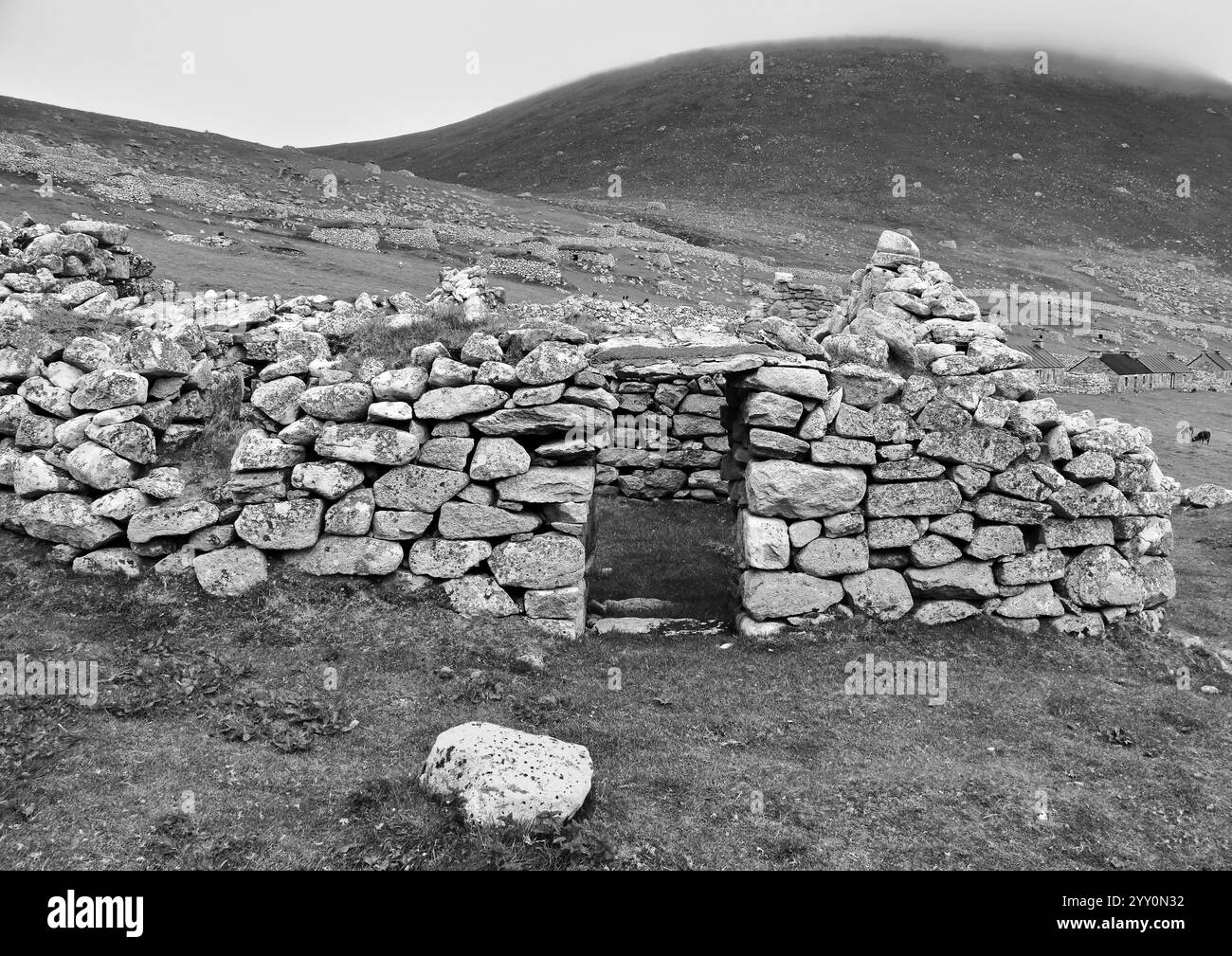 Maisons abandonnées sur Kilda #23 Banque D'Images