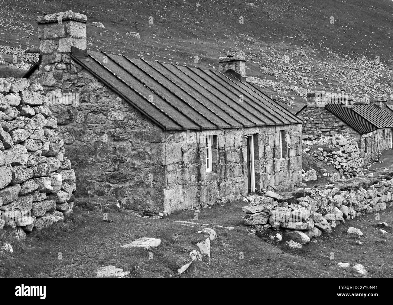Maisons abandonnées sur St, Kilda #19 Banque D'Images