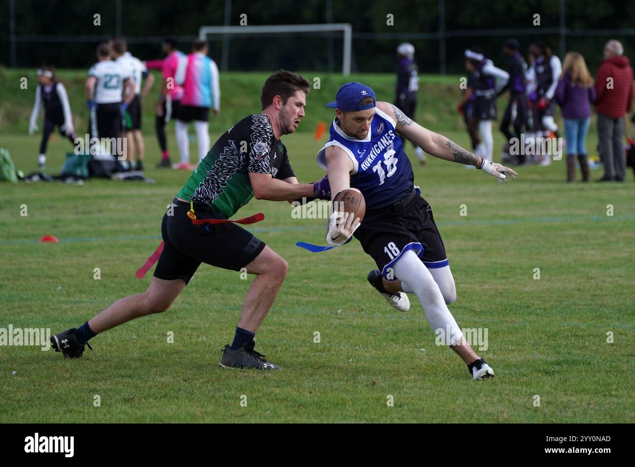 Tournoi de football drapeau, Coventry UK, 28 septembre 2024 Banque D'Images