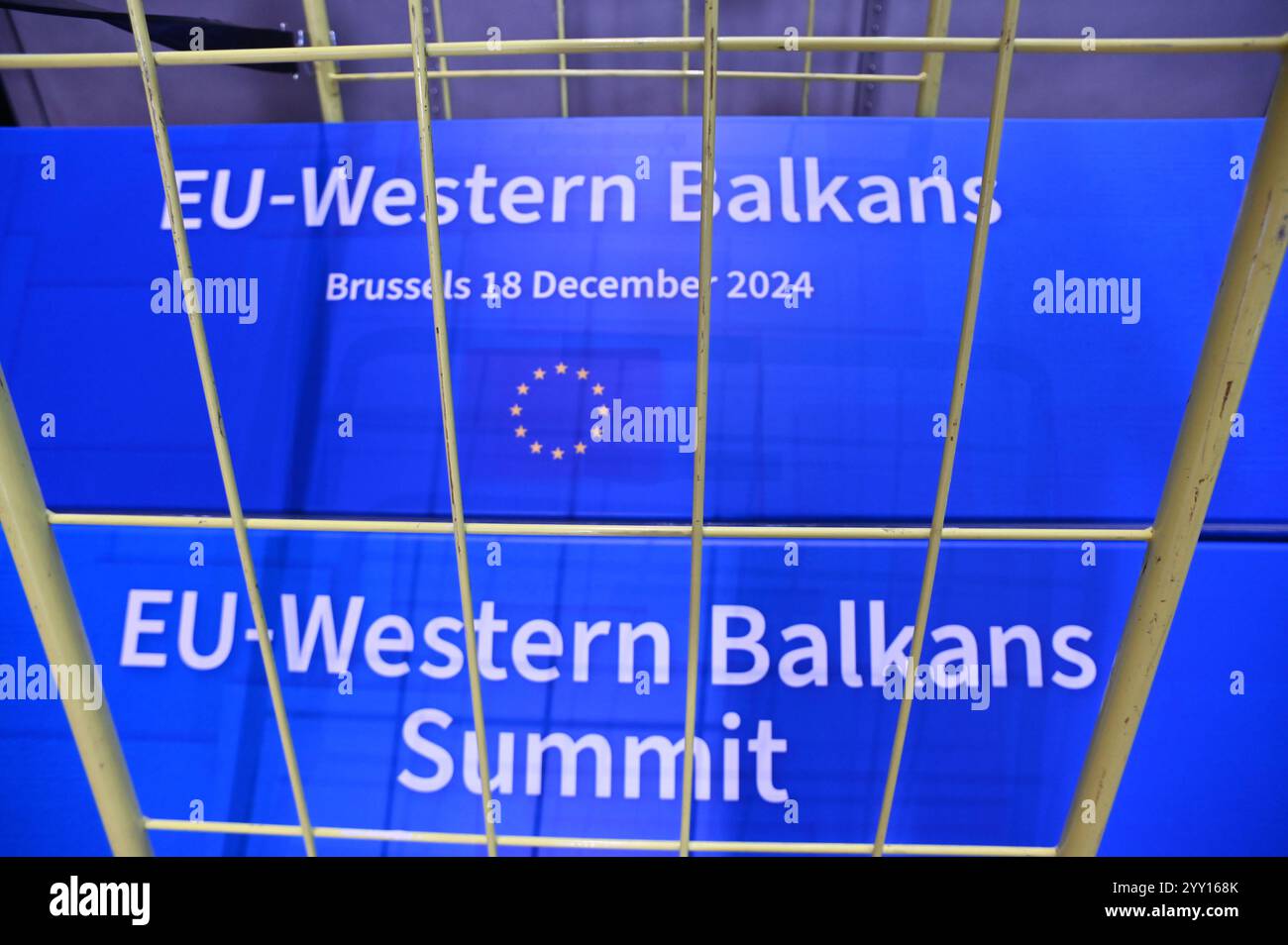 Sommet UE-Balkans occidentaux à Bruxelles à partir d'aujourd'hui, Belgique le 18 décembre 2024. (Photo par Aleksy Witwicki/Sipa USA) crédit : Sipa USA/Alamy Live News Banque D'Images