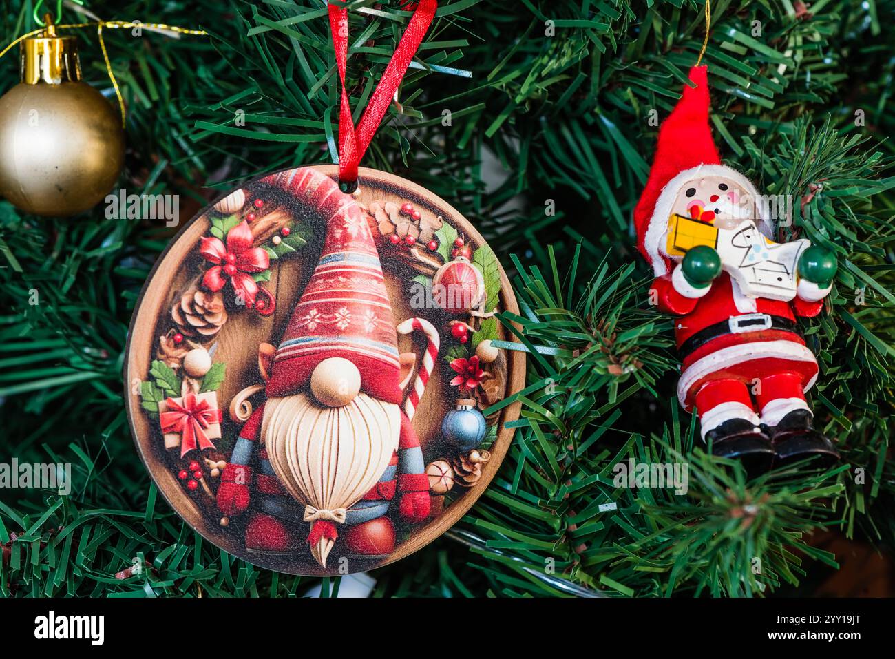 Décorations de maison de Noël. Banque D'Images