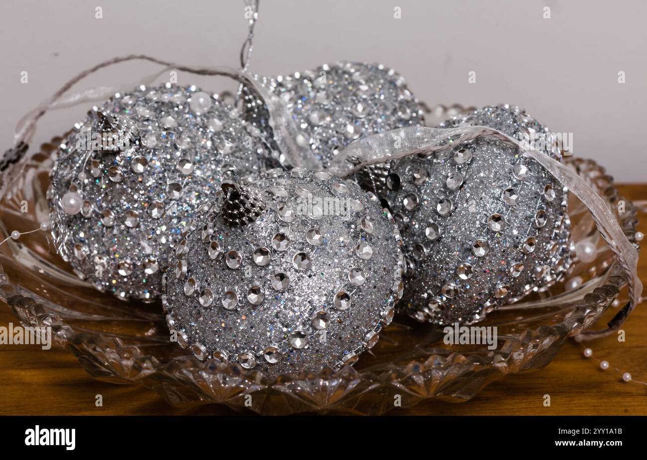 Décorations de maison de Noël. Banque D'Images