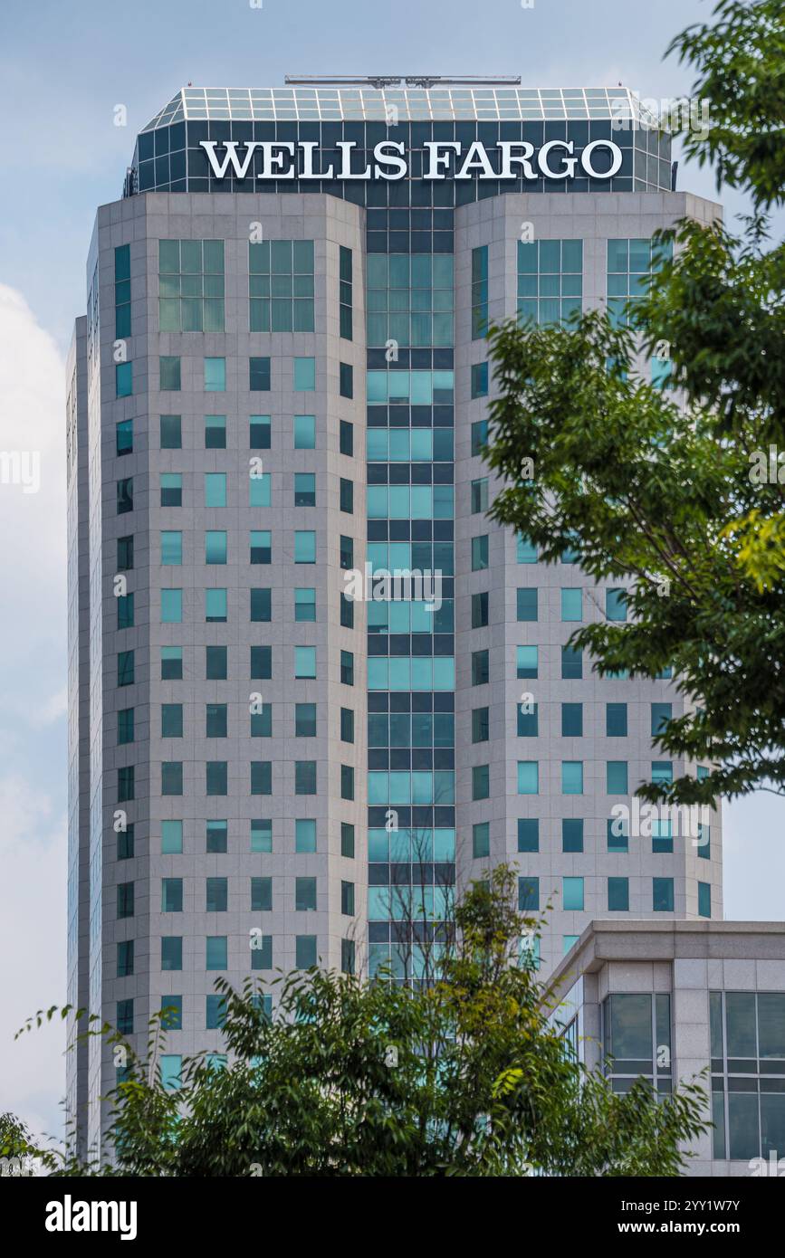 Wells Fargo Tower dans le centre-ville de Birmingham, Alabama. (ÉTATS-UNIS) Banque D'Images
