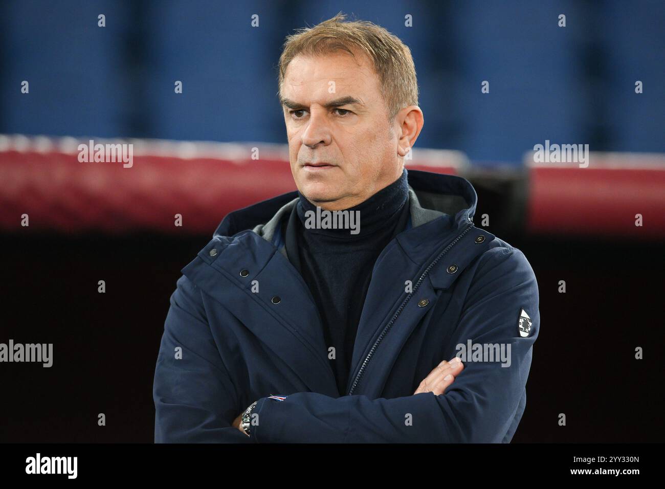 Rome, Italie. 18 décembre 2024. Stade Olimpico, Rome, Italie - Leonardo Semplici entraîneur-chef du match de football UC Sampdoriaduring Coppa Italia, Roma vs Sampdoria, 18 décembre 2024 (photo par Roberto Ramaccia/Sipa USA) crédit : Sipa USA/Alamy Live News Banque D'Images