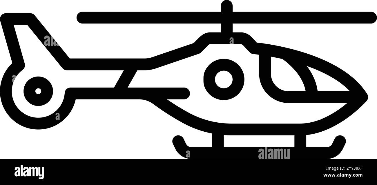 Icône pour hélicoptère, fret Illustration de Vecteur