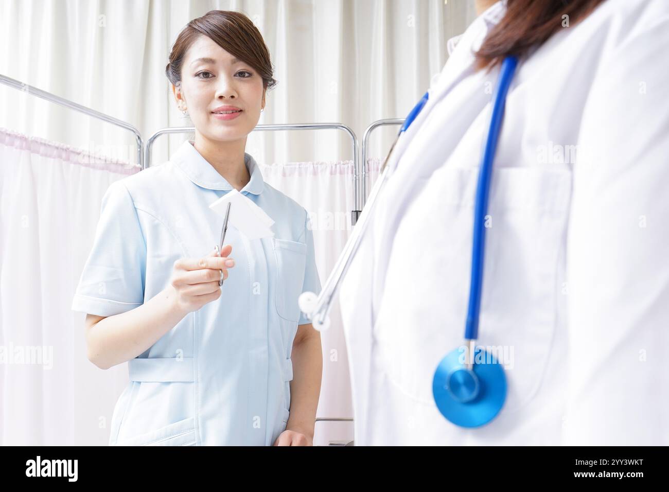 Aide infirmière médecin Banque D'Images