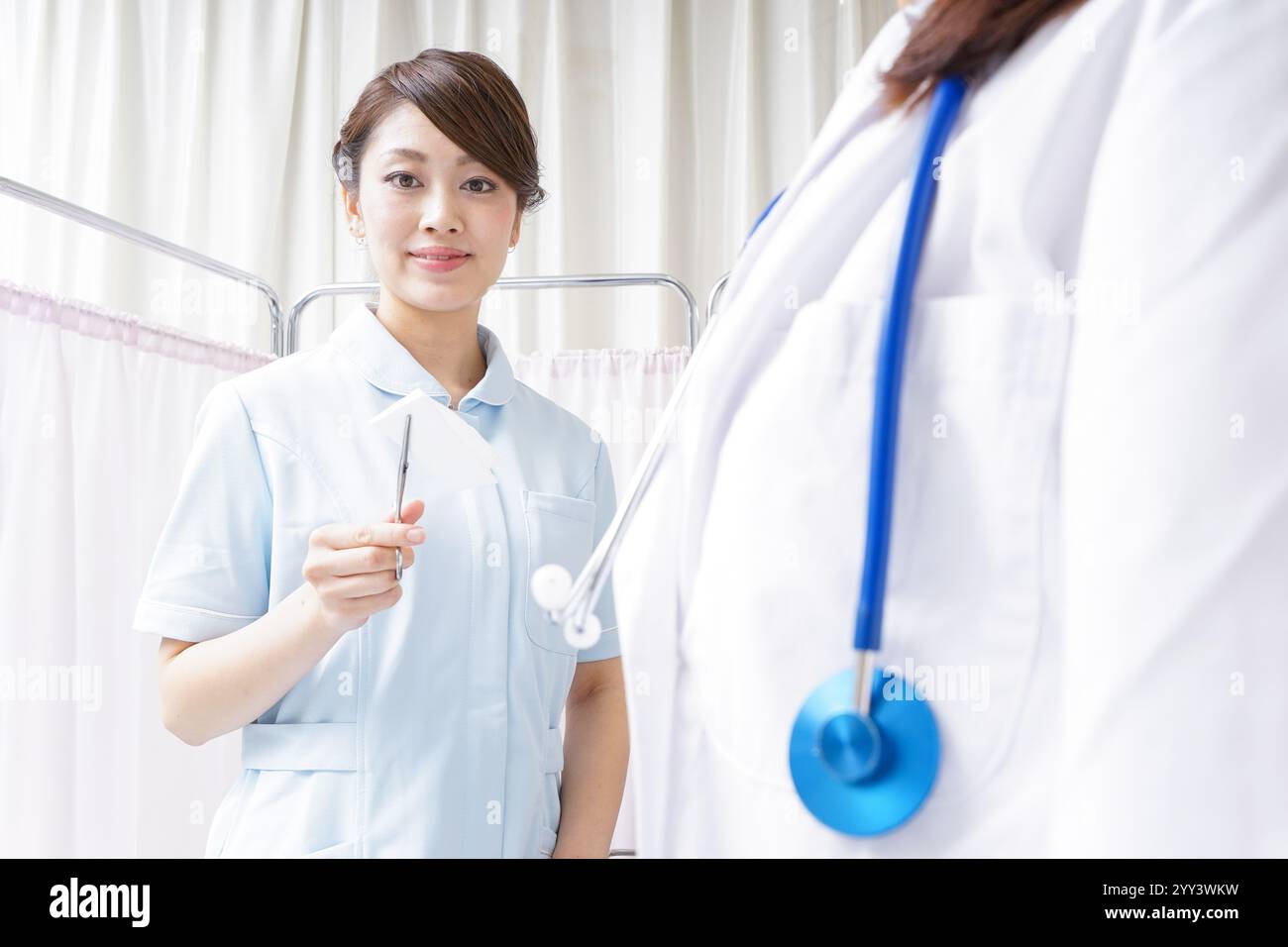 Aide infirmière médecin Banque D'Images